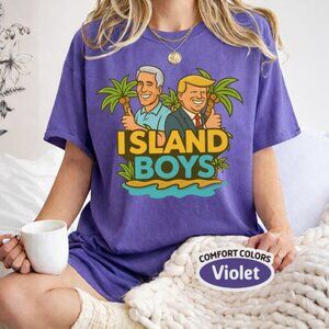Comfort Colors Island Boys Anti Trump Epstein Graphic Tee